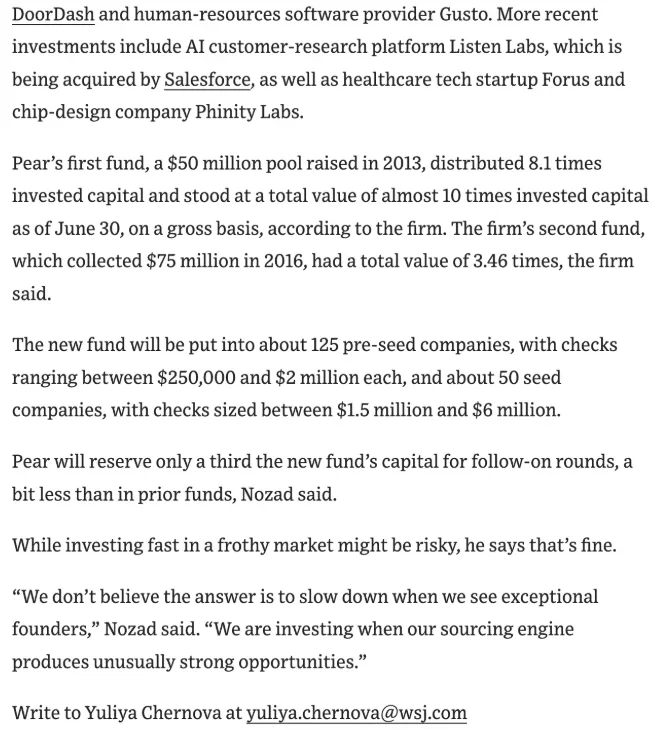 Page 3 of 3 of the article, as printed by The Wall Street Journal